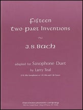 15 TWO PART INVENTIONS SAX DUET cover